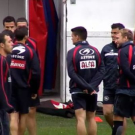 El Eibar entrena después de conseguir el ascenso a la Liga BBVA