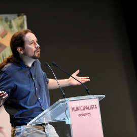 Pablo Iglesias ha asegurado en una entrevista a RNE que un posible adelanto electoral está "más cerca" -  EFE/Víctor Lerena