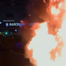Nueva noche de disturbios en Barcelona