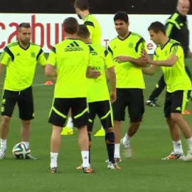 La selección entrena en Washington con Diego Costa a pleno rendimiento