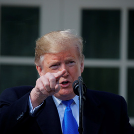 El presidente estadounidense Donald Trump en la Casa Blanca. / REUTERS - CARLOS BARRIA