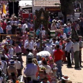 Más de un millón de personas han llegado hasta la aldea de El Rocío