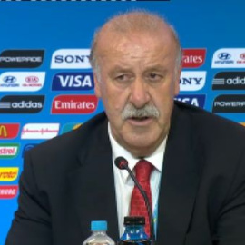 Del Bosque: "No es el momento de buscar culpables ni de buscar nadie que pague y menos a Iker Casillas"