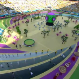 Luz y color en la ceremonia de inauguración del Mundial de Brasil