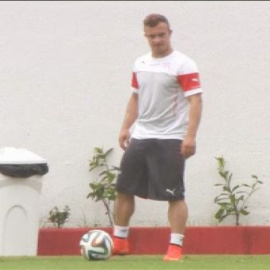 La selección suiza siguen preparando su debut en el Mundial