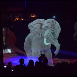 Holograma de un elefante. | Circo Roncalli