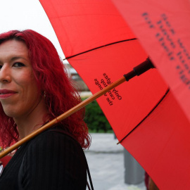 Una miembro de OTRAS, el sindicato de prostitutas. AFP/Lluis Gene