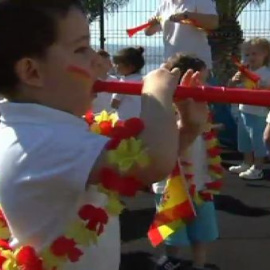 Los aficionados se preparan para animar a la selección en su partido contra Chile