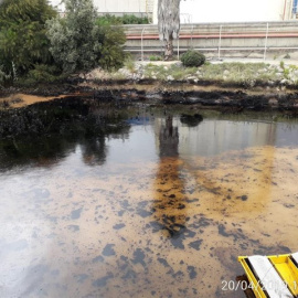 La Confederación Hidrográfica del Segura (CHS) ha detectado a lo largo de este sábado un posible vertido de hidrocarburos en el polígono industrial del Valle de Escombreras, en Cartagena.