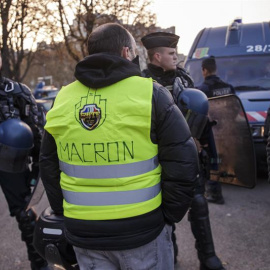 Una de las zonas de la protesta en Francia. EFE/EPA/CHRISTOPHE PETIT TESSON