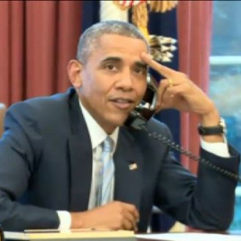 Obama, con la selección de fútbol