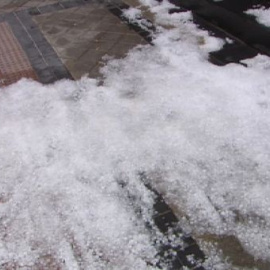 Azote masivo de granizo