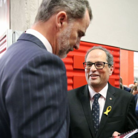 El Rey y el presidente de la Generalitat, en uno de sus encuentros. EFE