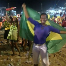 Brasil celebra la victoria de la Canarinha