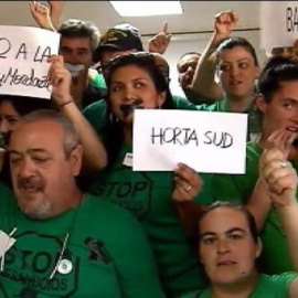 Miembros de la PAH expresan su rechazo a la Ley Mordaza