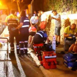 13 heridos en un aparatoso accidente en Magaluf