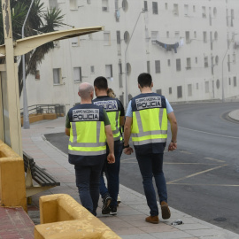 Varios agentes de Policía durante un dispositivo policial