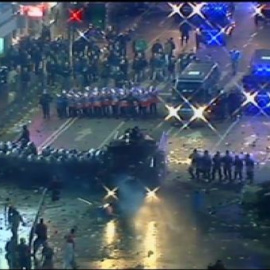 Graves enfrentamientos en Buenos Aires tras la derrota de su selección en el mundial de fútbol