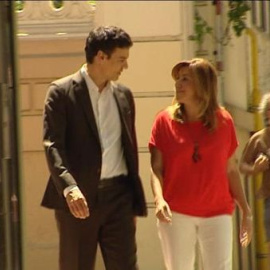 Pedro Sánchez y Susana Díaz llegan juntos a Ferraz