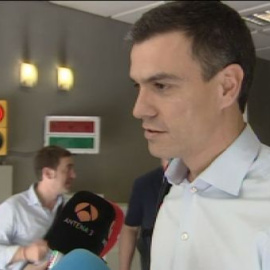 Pedro Sánchez: "De una u otra manera espero contar con Eduardo Madina y el resto de compañeros"