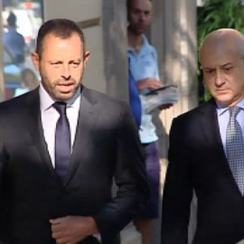 Sandro Rosell y Antoni Rossich declaran ante el juez por presunto fraude en el fichaje de Neymar