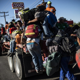 Detienen a 600 migrantes de la caravana en México  |  AFP