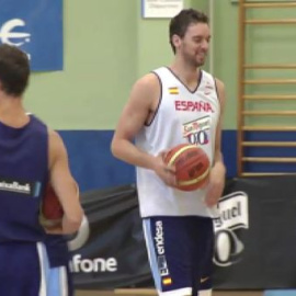 La selección española de baloncesto se prepara para el Mundial