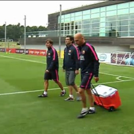 El Barcelona sigue entrenando en Birmingham