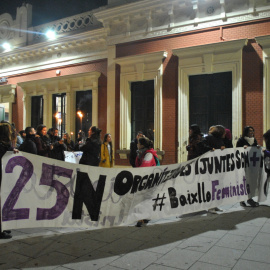 Manifestació no mixta a Cornellà de Llobregat aquest 23 de novembre, acte previ al Dia Internacional contra la Violència Masclista, el 25 de novembre. Baix Llobregat Feminista