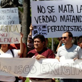 Manifestación por la libertad de prensa en México. EFE/Archivo
