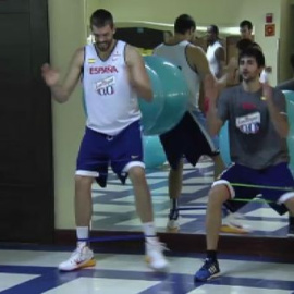 La selección de baloncesto ya entrena en Las Palmas