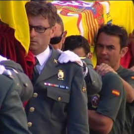 Cientos de personas despiden a los tres guardias civiles fallecidos