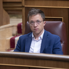 El exdiputado de Sumar, Iñigo Errejón, durante una sesión de control al Gobierno, en el Congreso, en Madrid