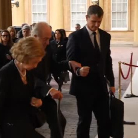 Primera imagen de los reyes eméritos juntos en Londres