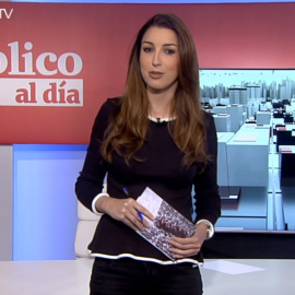 Natalia Moro en el informativo 'Público al Día'  del 12 de abril de 2019.