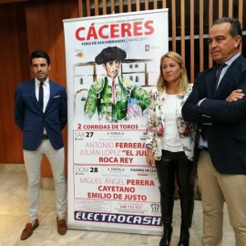 Imagen de cuando el Ayuntamiento de Cáceres recuperó los toros en 2017./Europa Press