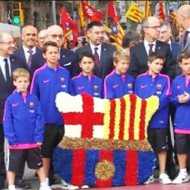 El FC Barcelona presente en la Diada