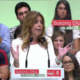 Susana Díaz: "Soy roja y soy decente, y no voy a permitir que se manche el nombre del PSOE"