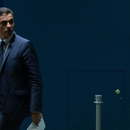 Pedro Sánchez en la 77ª sesión de la Asamblea General de las Naciones Unidas en la sede de la ONU en la ciudad de Nueva York este 22 de septiembre