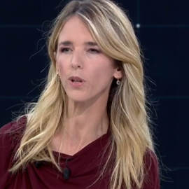 Cayetana Álvarez de Toledo, candidata del PP por Barcelona en el debate electoral de RTVE. / CAPTURA - RTVE