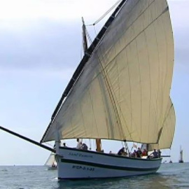 Encuentro de veleros clásicos en Badalona