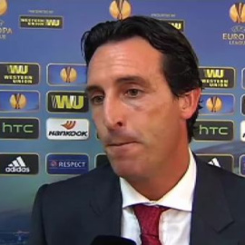 Emery: "El equipo ha hecho un partido serio"