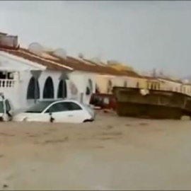 Las lluvias torrenciales arrasan Mazarrón