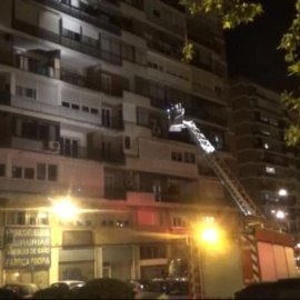 Heridas ocho personas en el incendio de una vivienda en Madrid