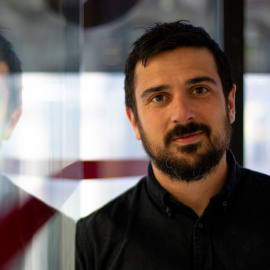 Ramón Espinar en la redacción de 'Público' / Christian González