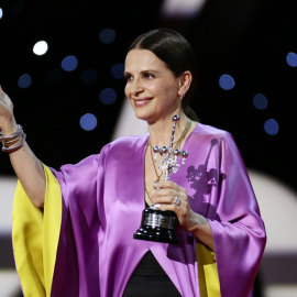 Juliette Binoche recogió el Premio Donostia.