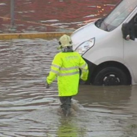 Tromba de agua 'monumental' en Sevilla