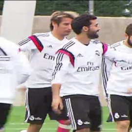 Coentrao ya entrena con el resto del grupo