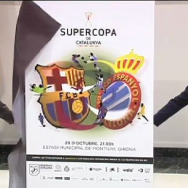 Artur Mas presenta la Supercopa de Catalunya entre Barça y Espanyol