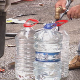 Sin agua desde hace una semana